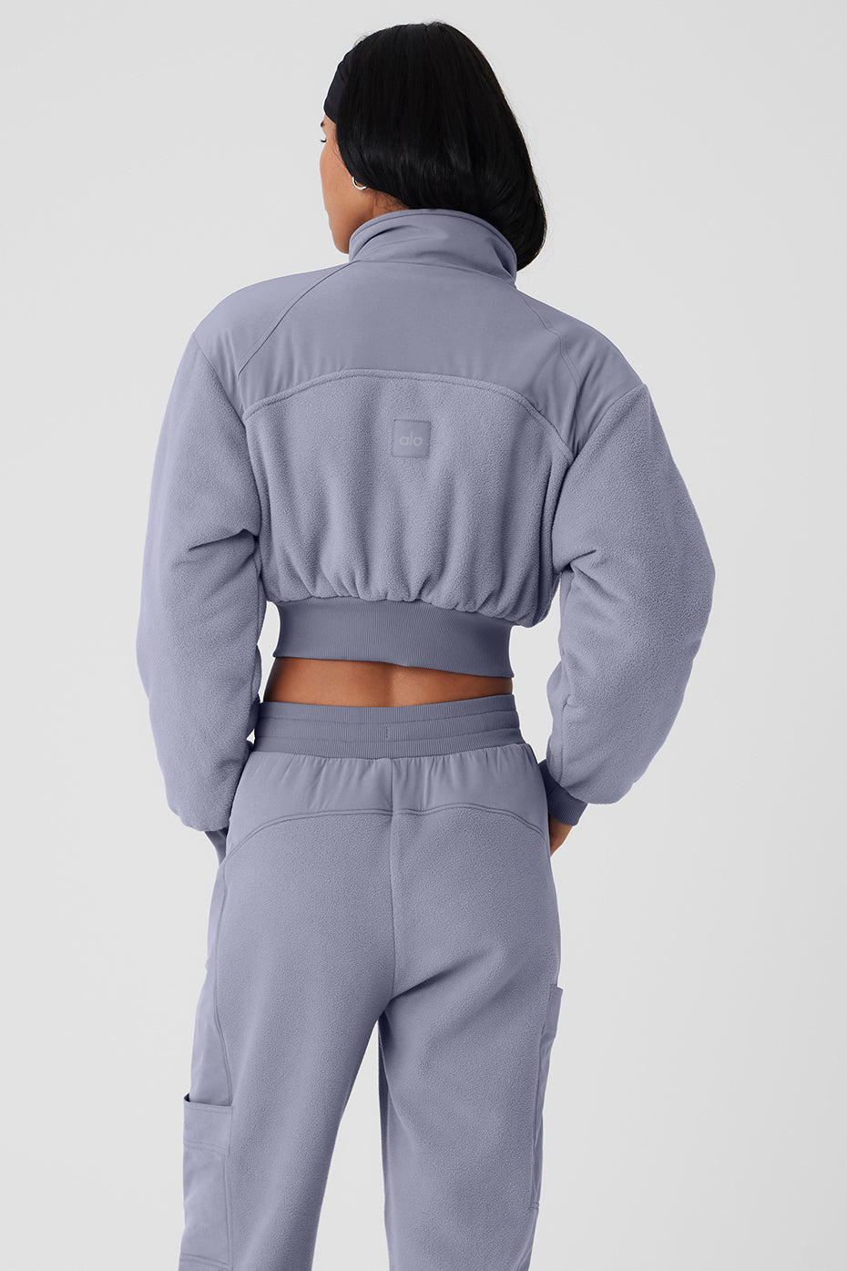 Polar Fleece Cropped Wintry Mix Jacket