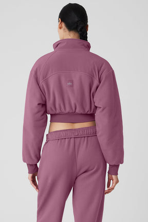 Polar Fleece Cropped Wintry Mix Jacket