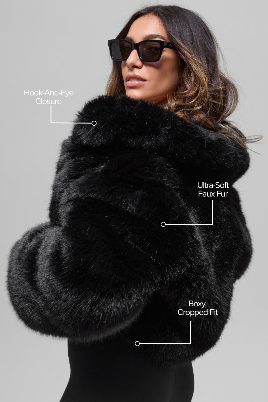 Opulent Faux Fur Cropped Jacket