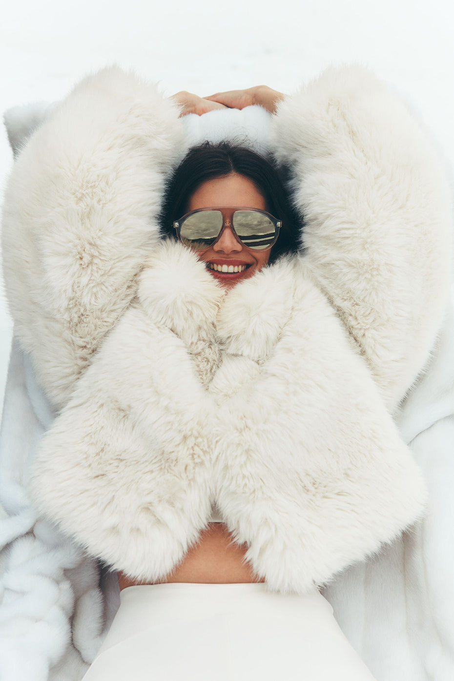 Opulent Faux Fur Cropped Jacket