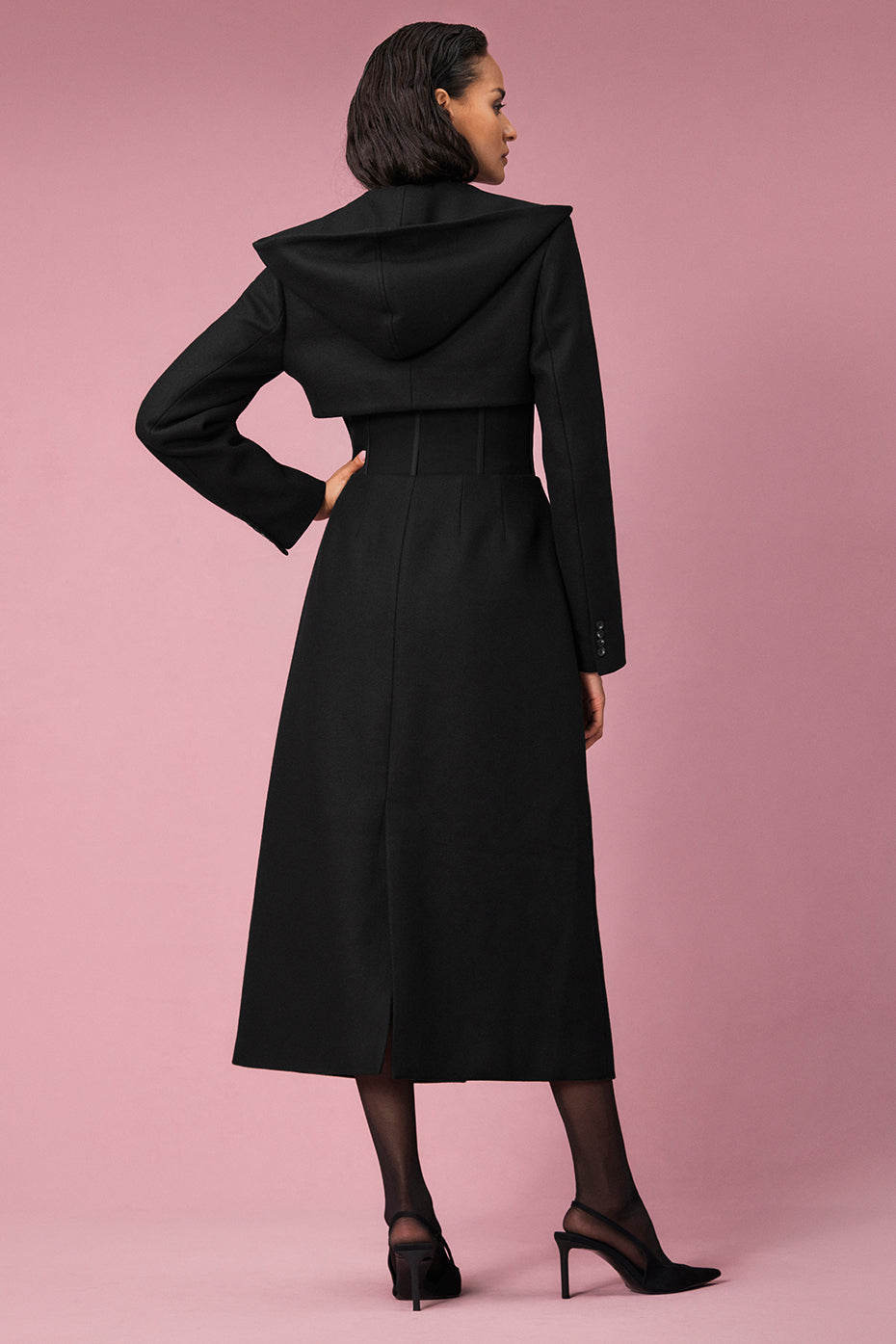 Winter Wool Vendome Long Corset Coat