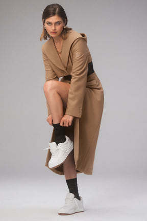 Winter Wool Vendome Long Corset Coat