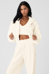 Cropped Cozy Day Full Zip Jacket