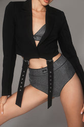 Ponte/Winter Wool L'Amour Cropped Jacket