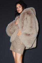 Opulent Faux Fur Statement Jacket