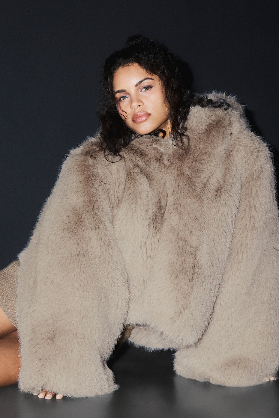 Opulent Faux Fur Statement Jacket