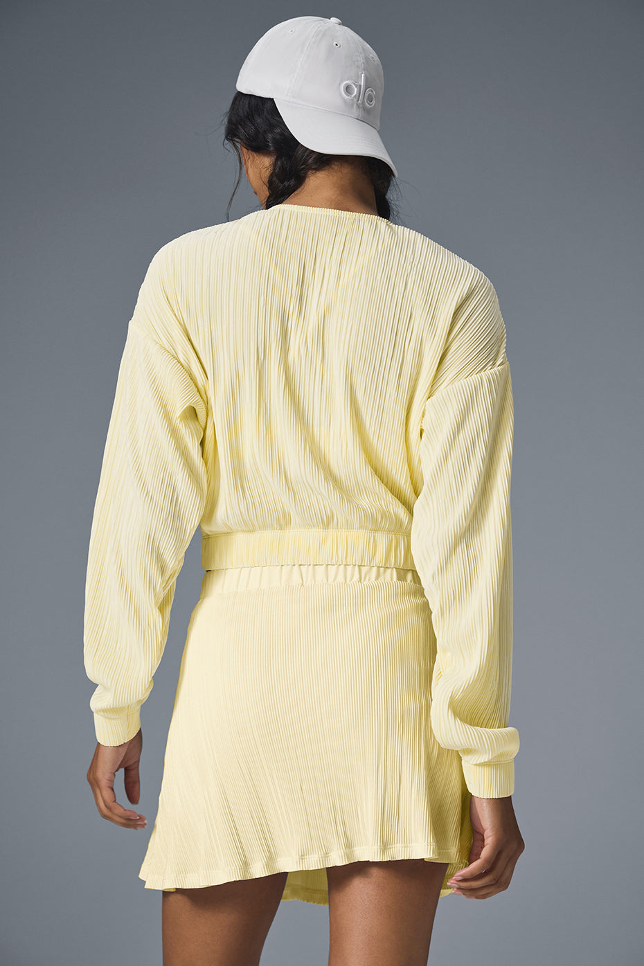 Cropped Micro Plisse Jacket