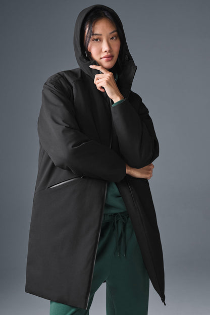Rain Or Shine Puffer Long Coat