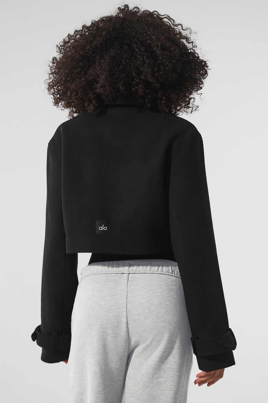 Wool Cropped Metro Trench