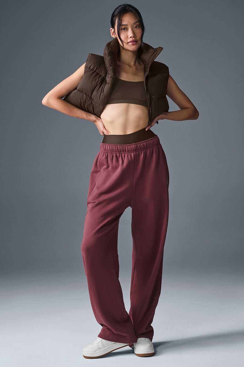 Cropped Gold Rush Puffer Vest