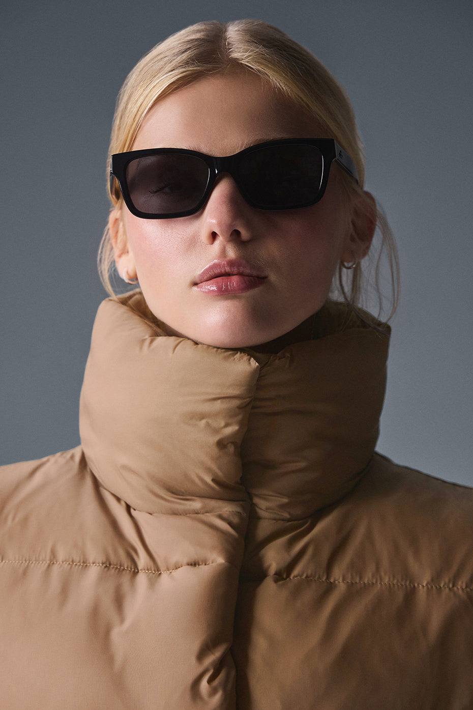 Cropped Gold Rush Puffer Vest