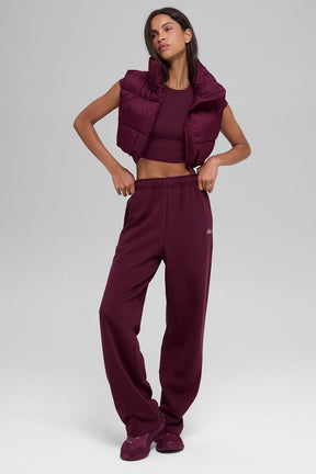 Cropped Gold Rush Puffer Vest