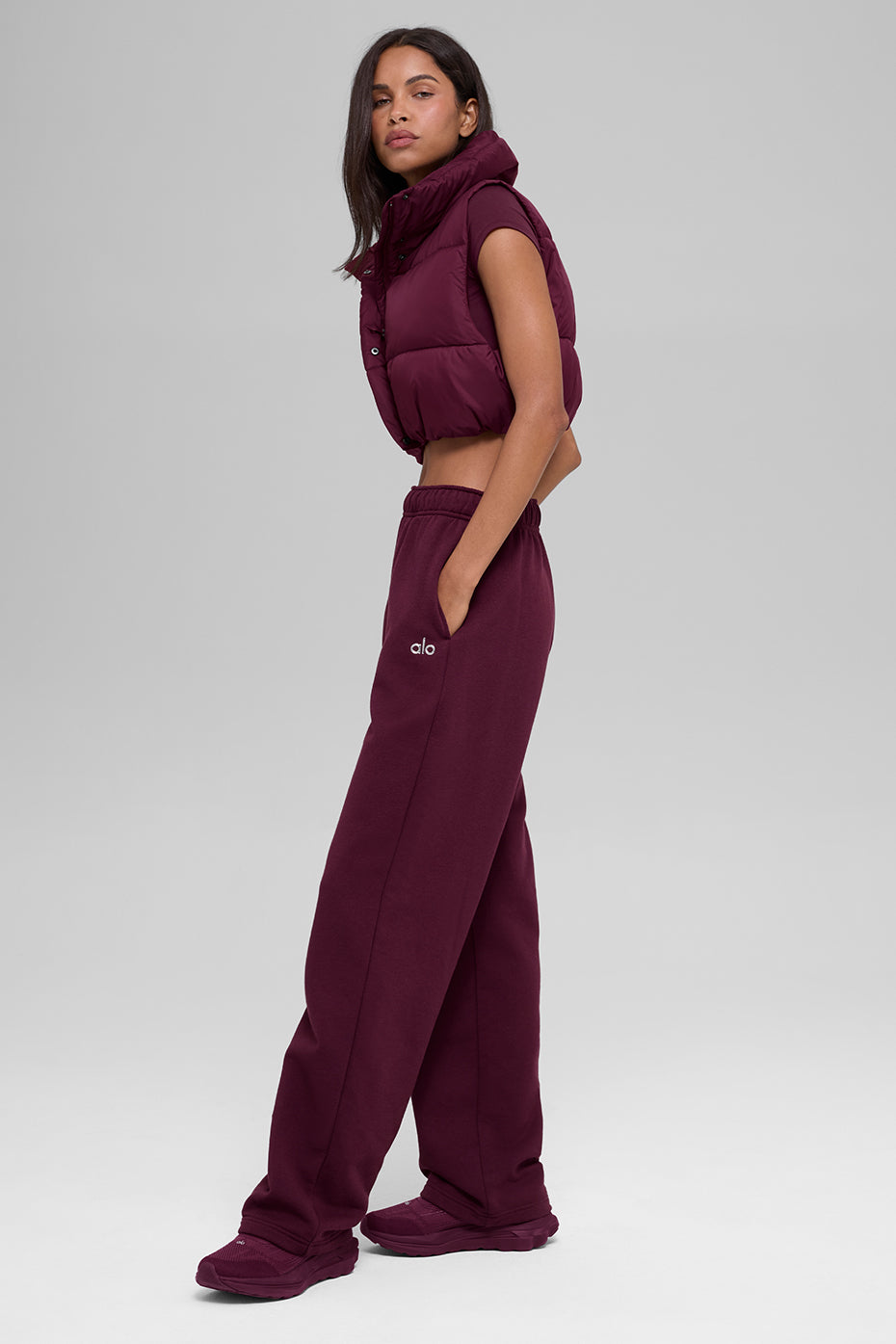 Cropped Gold Rush Puffer Vest