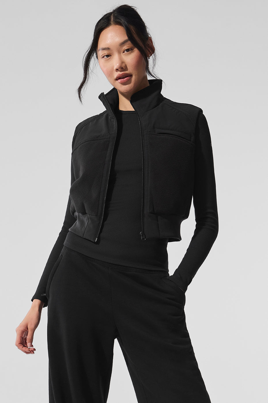 Polar Fleece Wintry Mix Vest