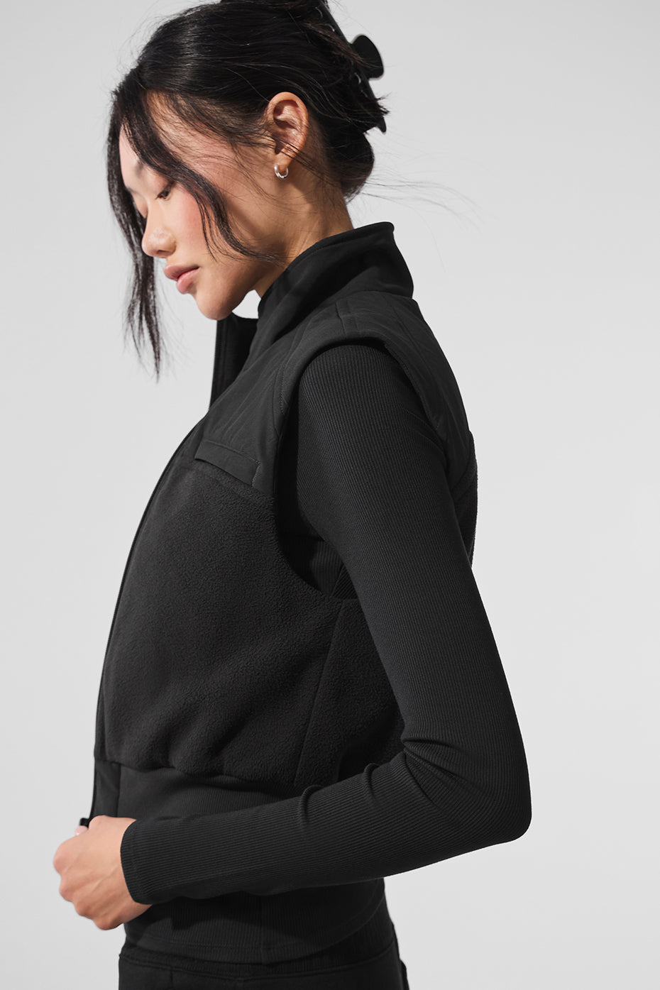 Polar Fleece Wintry Mix Vest