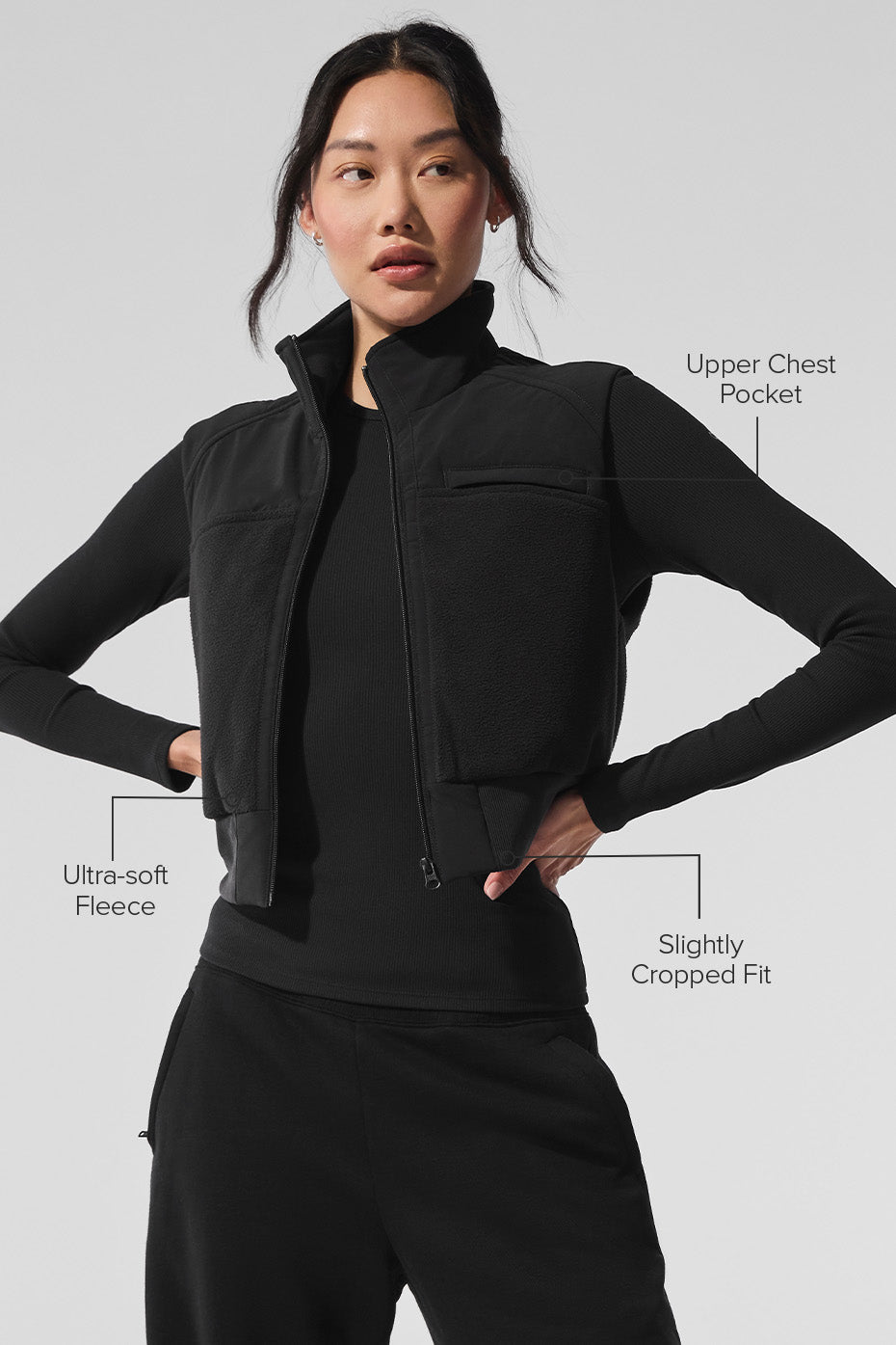 Polar Fleece Wintry Mix Vest