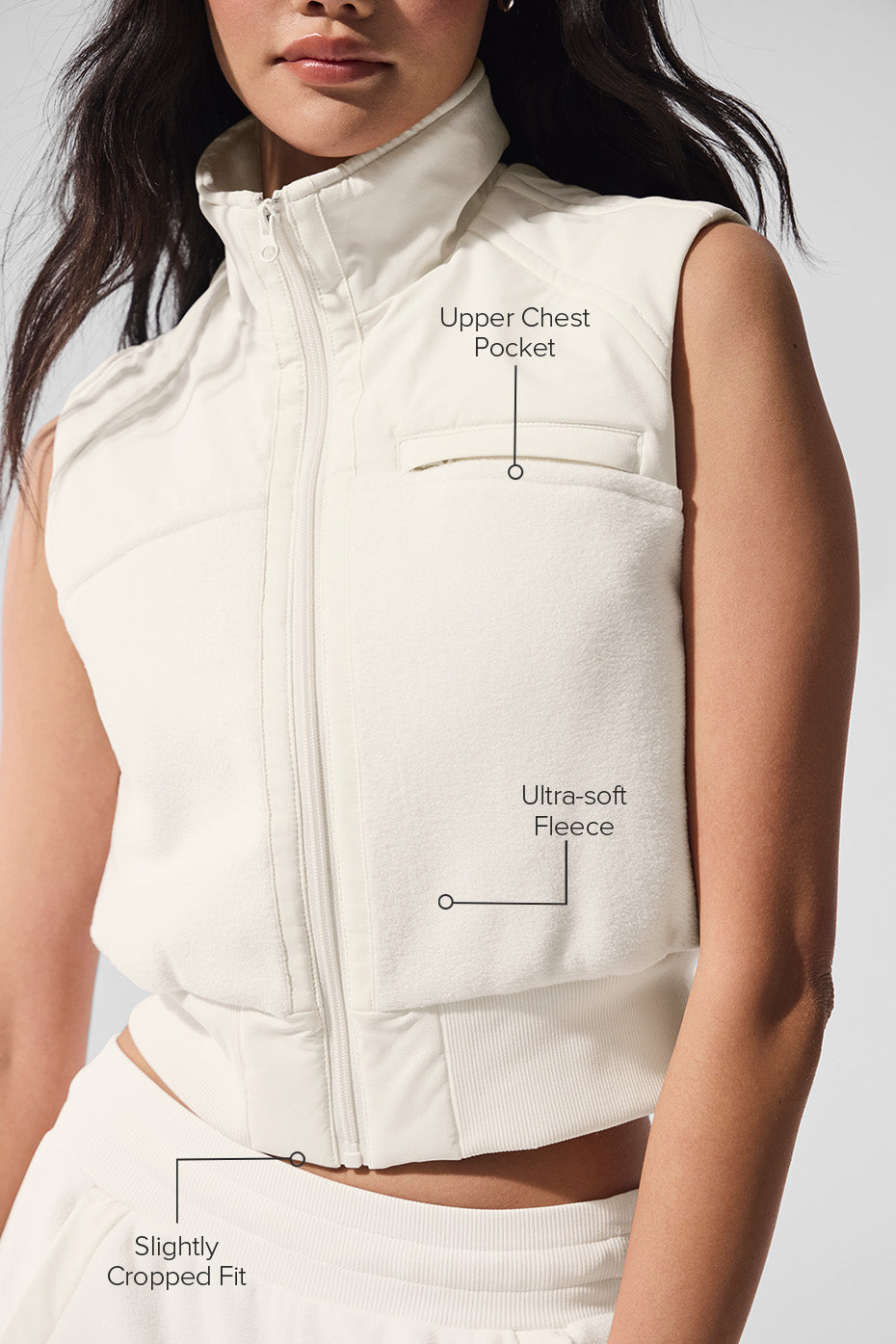 Polar Fleece Wintry Mix Vest