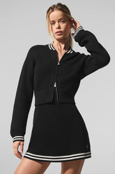 Tennis Club Sweater Knit Full Zip Jacket