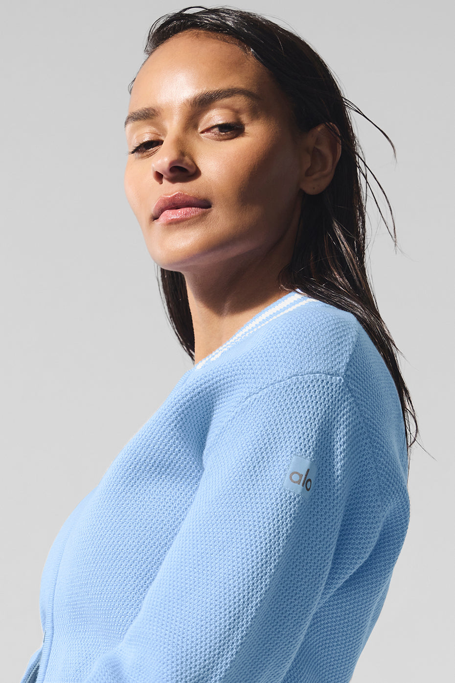 Tennis Club Sweater Knit Full Zip Jacket