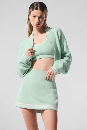 Tennis Club Sweater Knit Full Zip Jacket