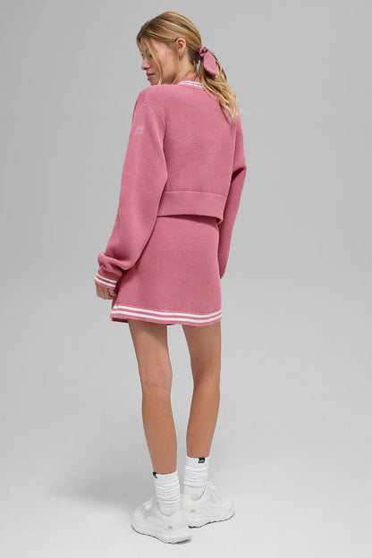 Tennis Club Sweater Knit Full Zip Jacket