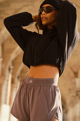 Cropped Mountain Peak Full-Zip Hoodie