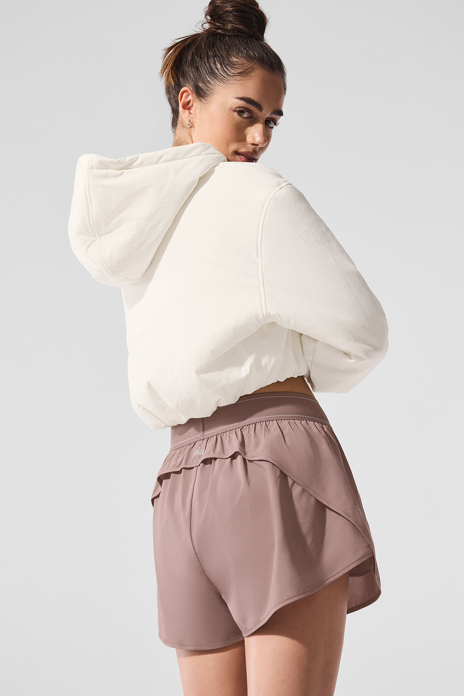 Cropped Mountain Peak Full-Zip Hoodie