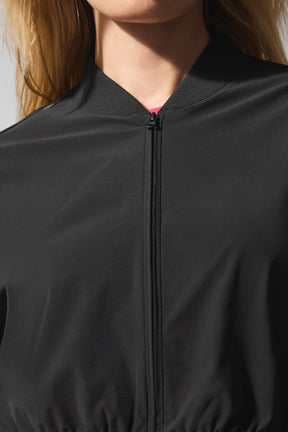 Cropped Breezy Full-Zip Cover Up