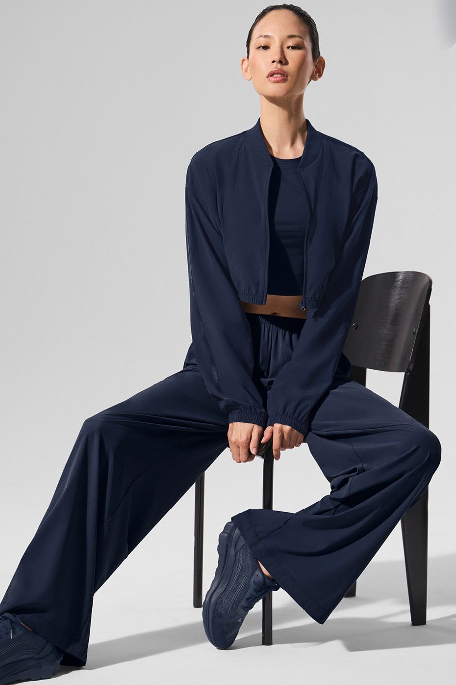 Cropped Breezy Full-Zip Cover Up