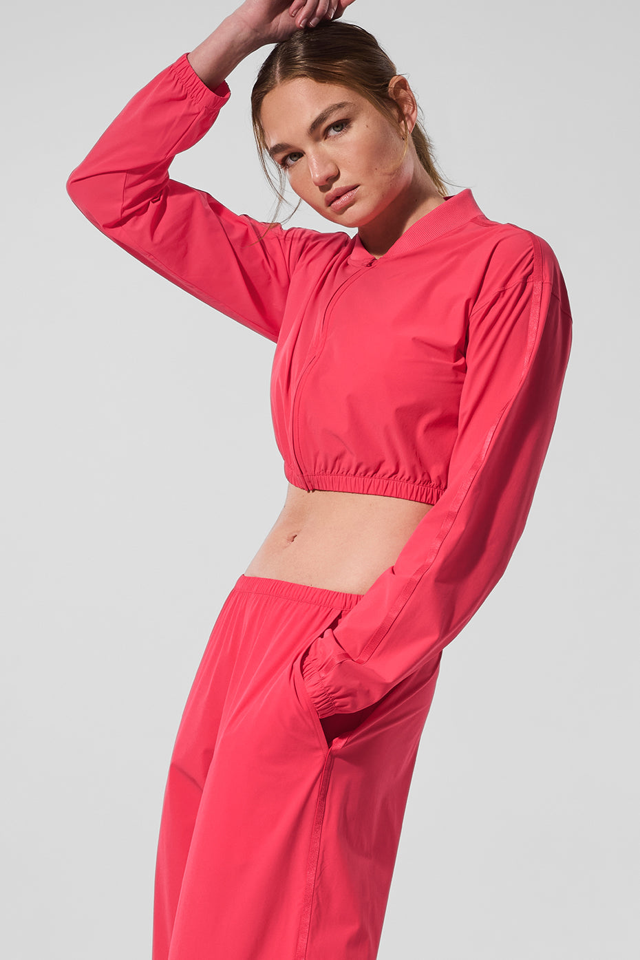 Cropped Breezy Full-Zip Cover Up