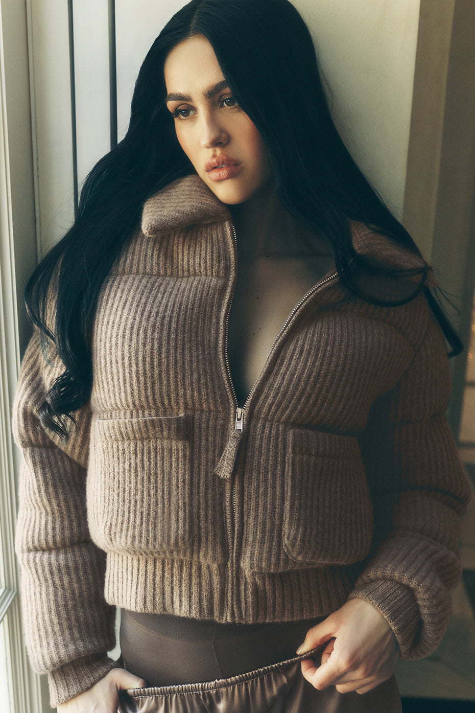 Cashmere Northstar Sweater Puffer