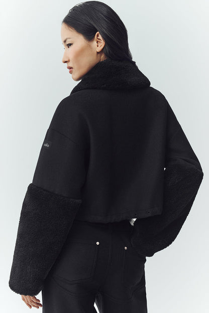 Wool Blend Nightfall Bomber