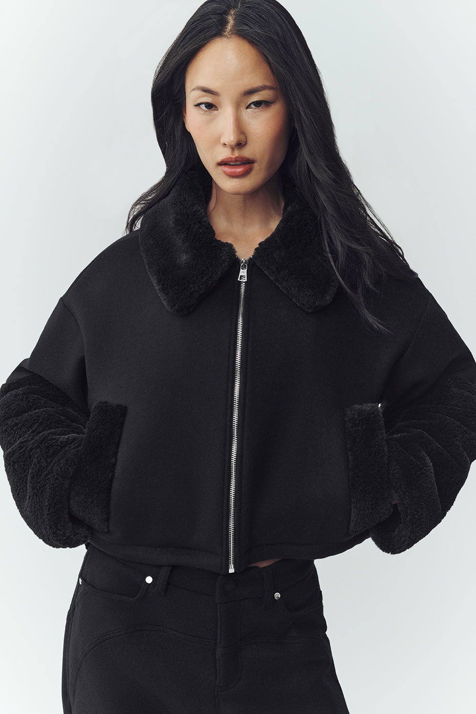 Wool Blend Nightfall Bomber