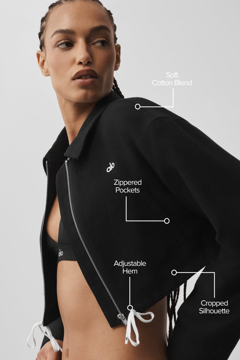 Cropped Fan Favorite Full Zip Jacket