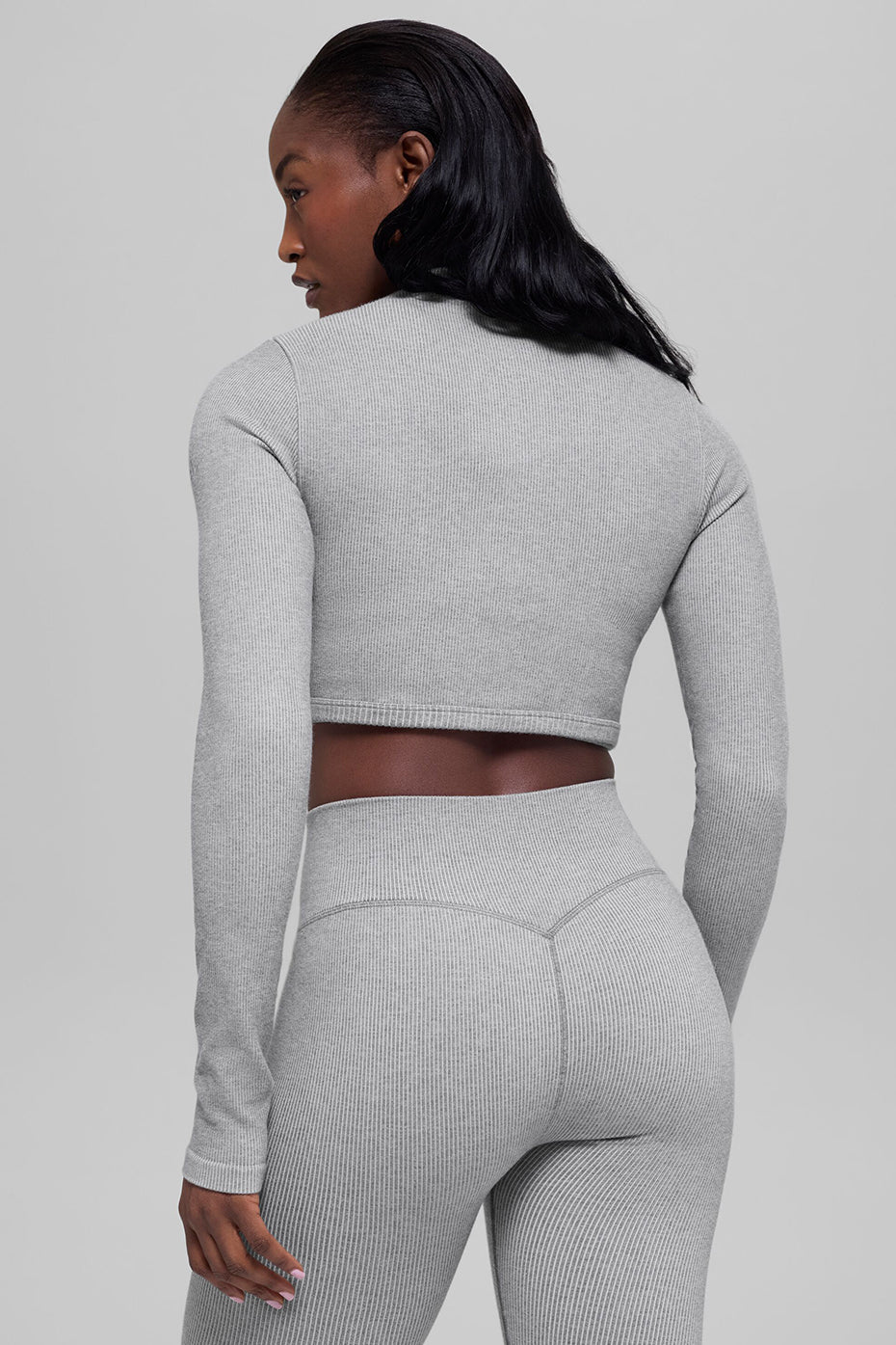 Seamless Two Tone Rib Jacket