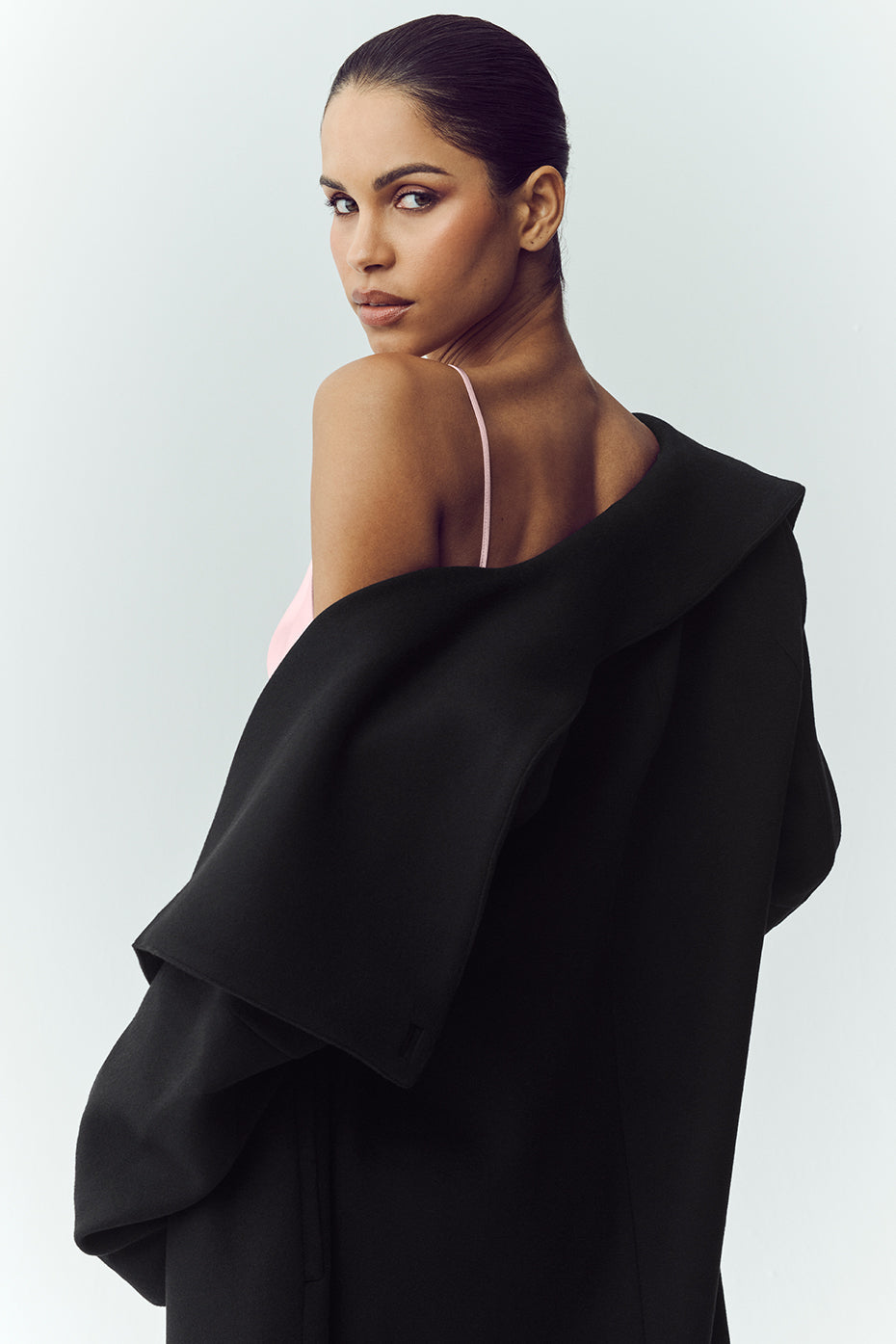 Wool Blend Nightfall Long Coat