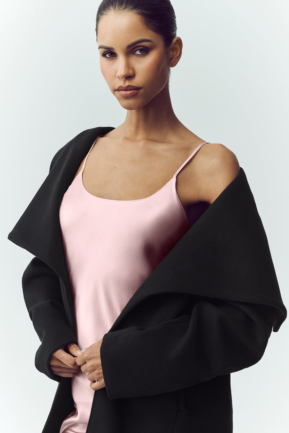 Wool Blend Nightfall Long Coat