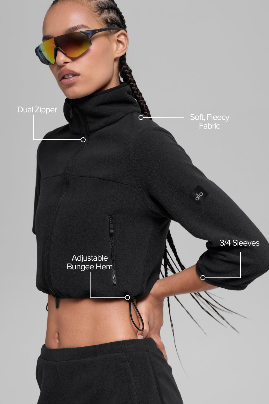Polar Fleece Retreat Cropped Jacket