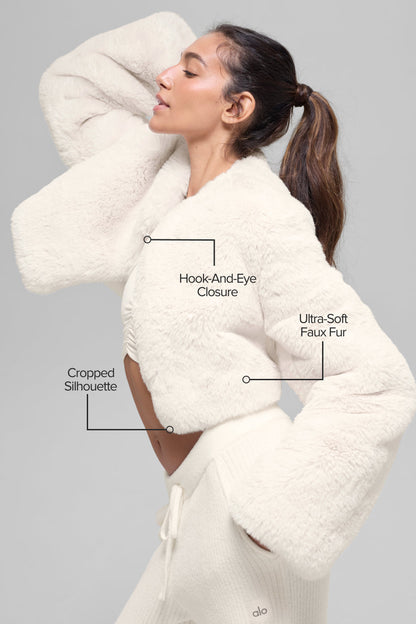 Faux Fur Chic Cropped Jacket