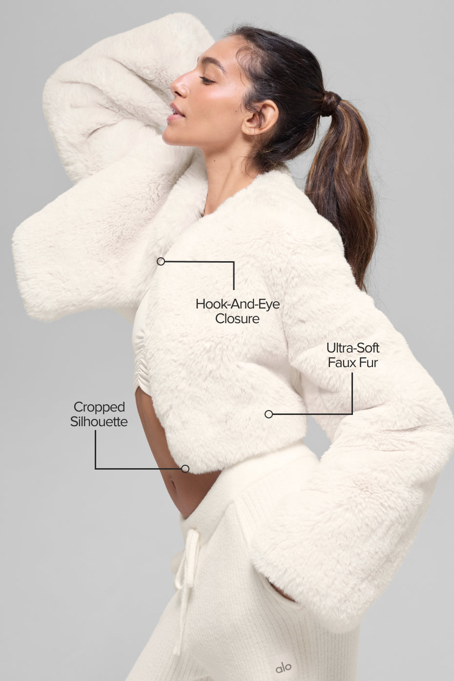 Faux Fur Chic Cropped Jacket