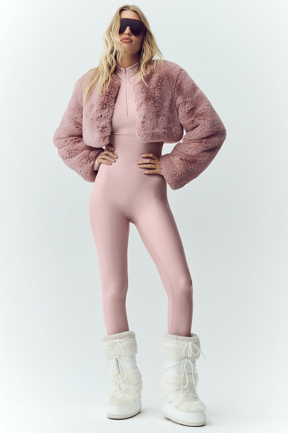 Faux Fur Chic Cropped Jacket