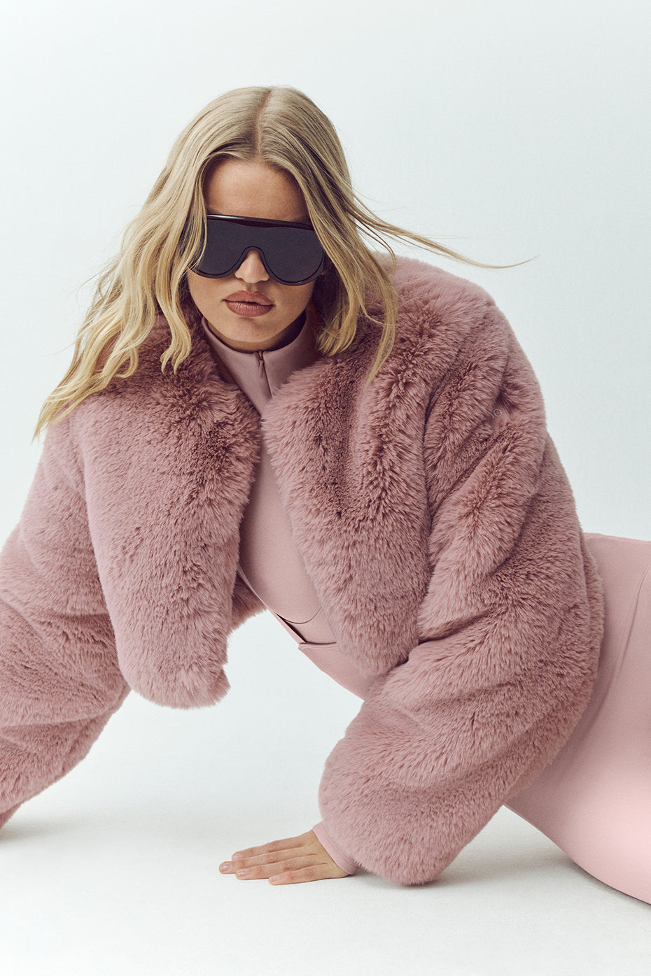 Faux Fur Chic Cropped Jacket