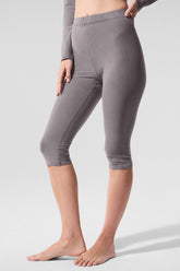 Washed Alosoft High-Waist Iconic 90's Capri