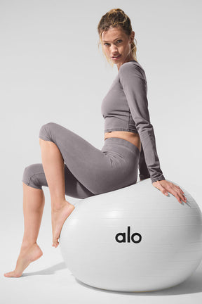 Washed Alosoft High-Waist Iconic 90's Capri