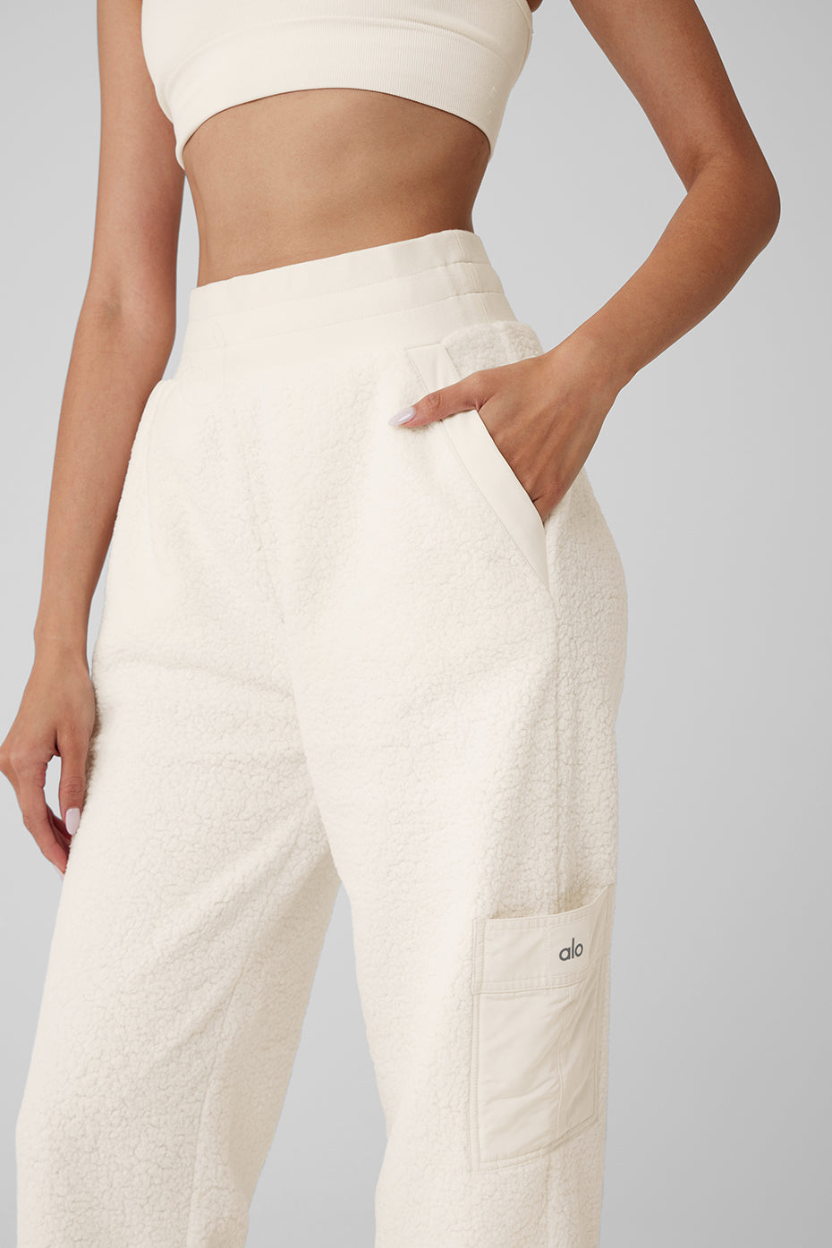 Micro Sherpa High-Waist Solstice Sweatpant