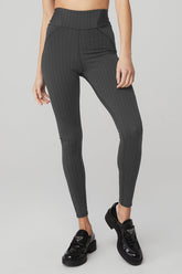Pinstripe Jacquard Extreme High-Waist Legging