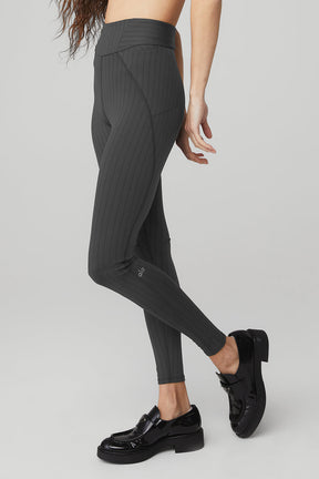 Pinstripe Jacquard Extreme High-Waist Legging