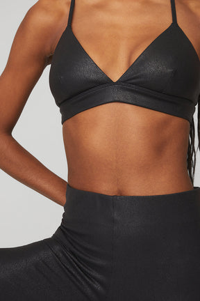 Faux Leather Airbrush High-Waist Legging