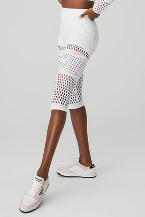 Mesh High-Waist Haute Summer Capri
