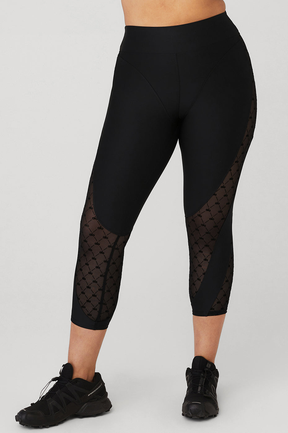 Airlift Mesh High-Waist Celeste Capri